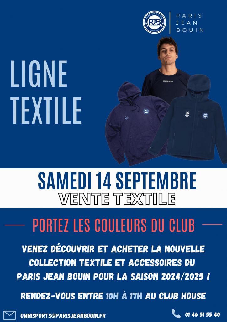 PJB // Vente textile - Samedi 14 septembre 2024