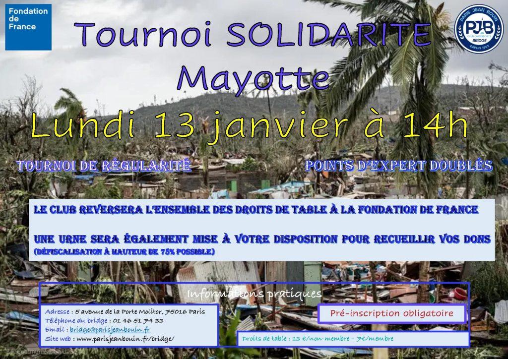 PJB BRIDGE // Tournoi Solidaire - Mayotte