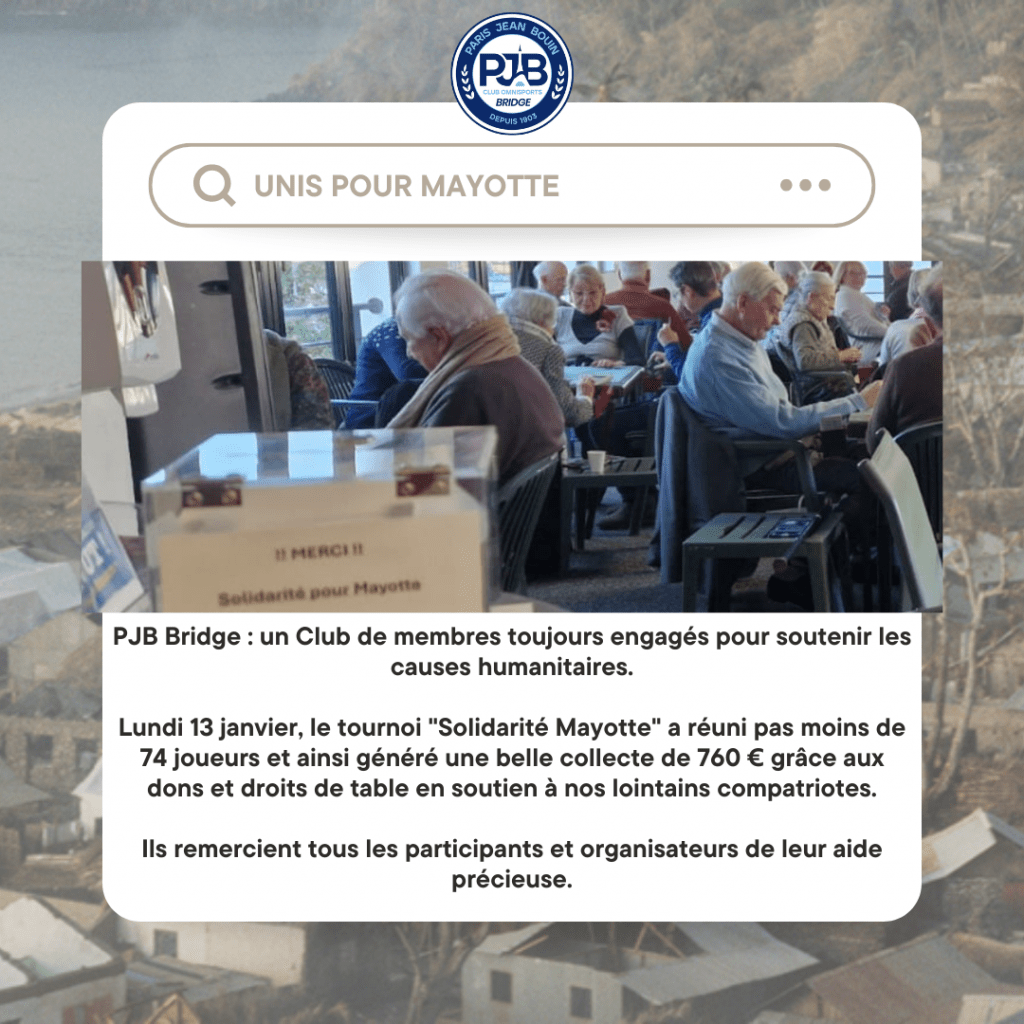 PJB BRIDGE // Unis pour Mayotte