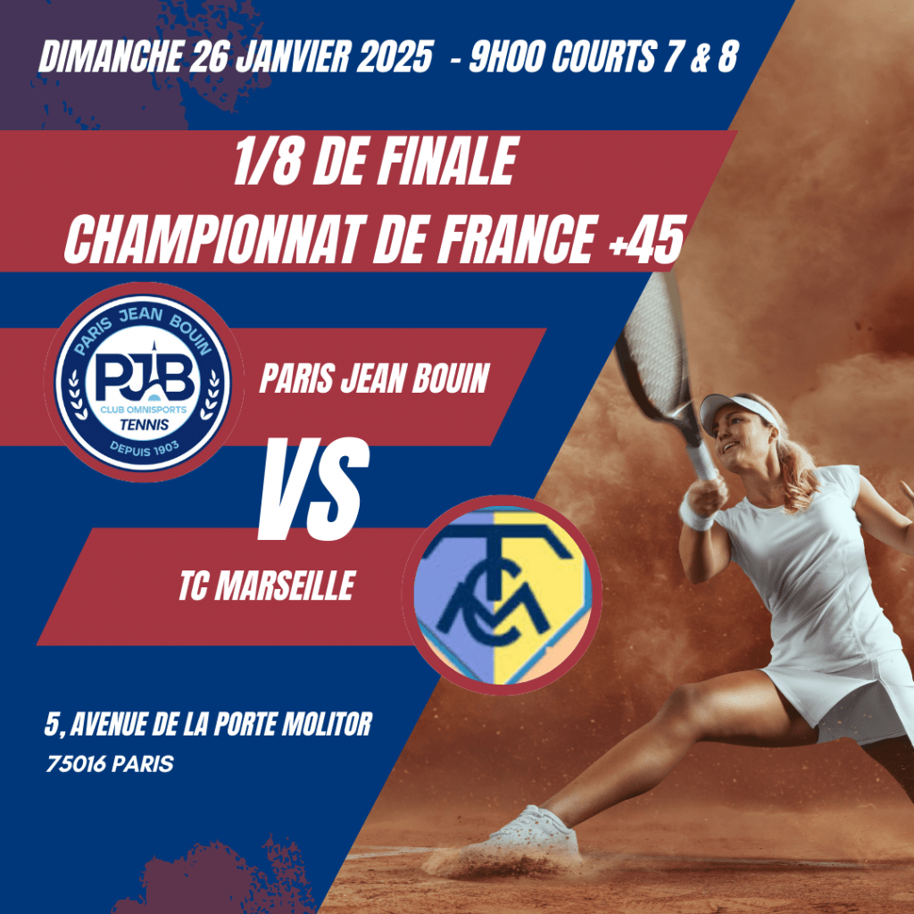 PJB TENNIS // 1/8ème de finale des championnats de France pour nos +45 Femmes